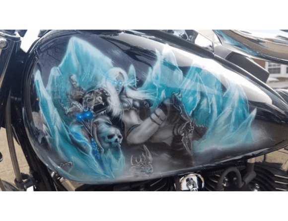 Tamco Paint Tamco Intensity Patriot Blue in Yamaha V Star 1100