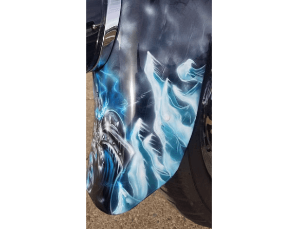 Tamco Paint Tamco Intensity Patriot Blue in Yamaha V Star 1100