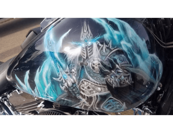 Tamco Paint Tamco Intensity Patriot Blue in Yamaha V Star 1100
