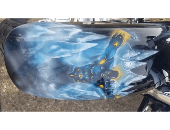 Tamco Paint Tamco Intensity Patriot Blue in Yamaha V Star 1100