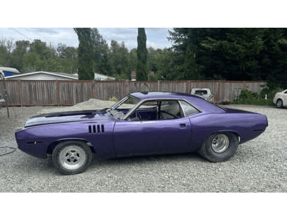 Tamco Paint Throwback Plum Crazy in 1974 Plymouth Barracuda