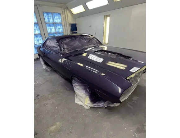 Tamco Paint Throwback Plum Crazy in 1974 Plymouth Barracuda