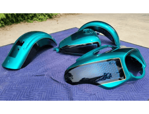 Tamco Paint Teal Time Candy Concentrate n Harley Davidson Motoryle Parts