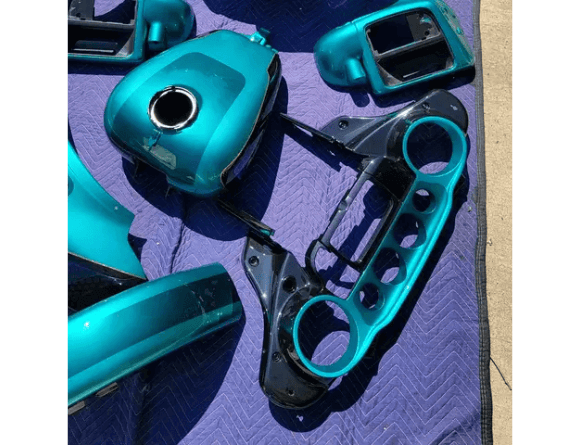 Tamco Paint Teal Time Candy Concentrate n Harley Davidson Motoryle Parts