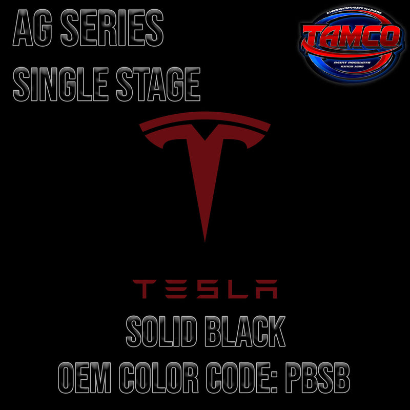 Tesla Solid Black | PBSB | 2012-2023 | OEM AG Series Single Stage