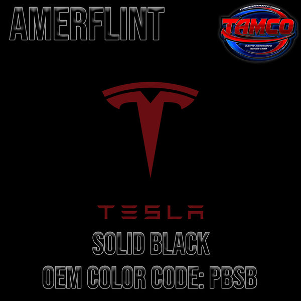 Tesla Solid Black | PBSB | 2012-2023 | OEM Amerflint II Series Single Stage