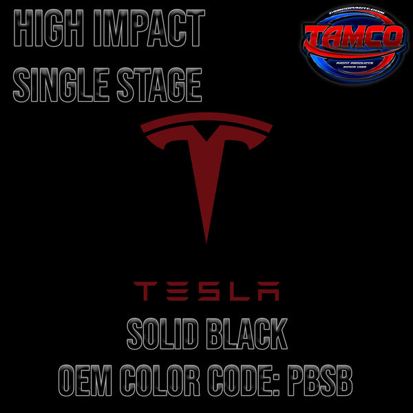 Tesla Solid Black | PBSB | 2012-2023 | OEM High Impact Series Single Stage