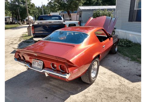 Tamco Paint Tiger Orange in 1973 Chevrolet Camaro Z28