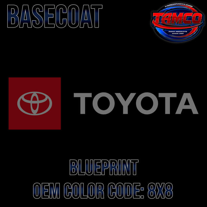 Toyota Blueprint | 8X8 | 2019-2024 | OEM Basecoat