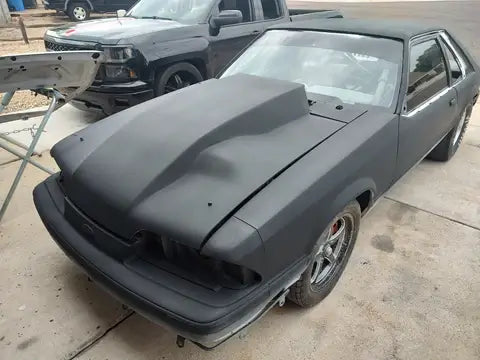 Black 1987 mustang 