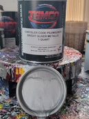 Bright Silver Metallic Color Paint