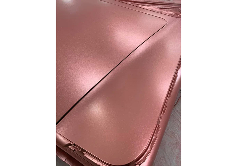 Rose gold 2025 leather paint