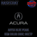 Tamco Paint Acura Abyss Blue Pearl Code B527P Basecoat
