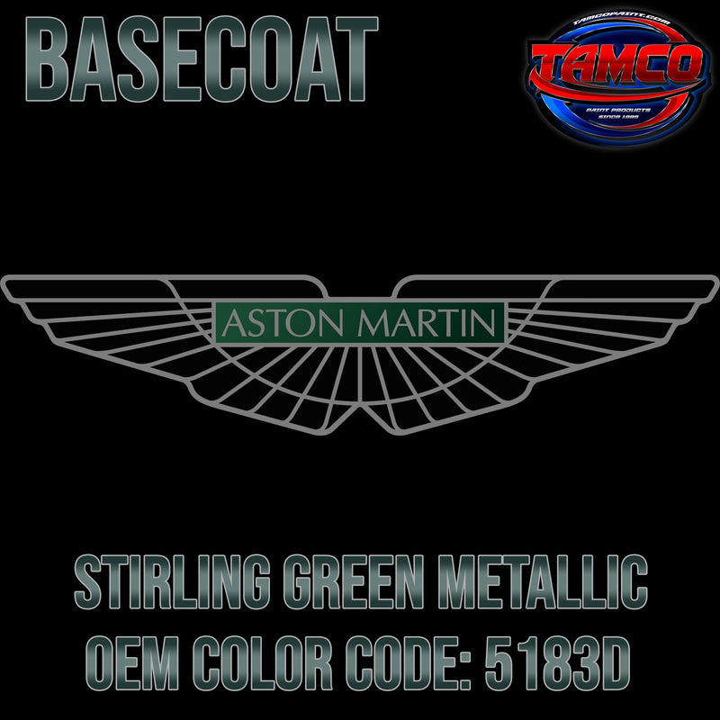 Aston Martin Stirling Green Metallic | 5183D | 2017-2019 | OEM Basecoat