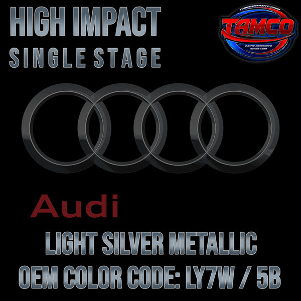 Audi Light Silver Metallic | LY7W / 5B | 2000-2009 | OEM High Impact Single Stage