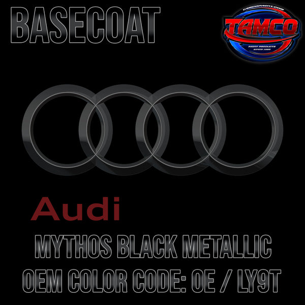 Audi Mythos Black Metallic | 0E / LY9T | 2009-2014 | OEM Basecoat