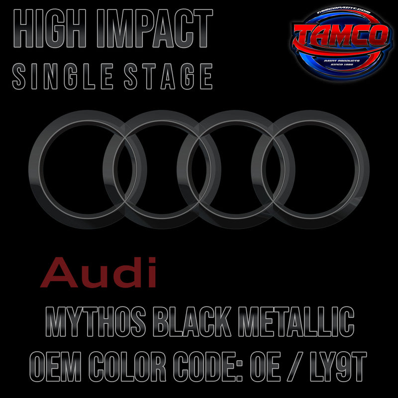 Audi Mythos Black Metallic | 0E / LY9T | 2009-2014 | OEM High Impact Single Stage