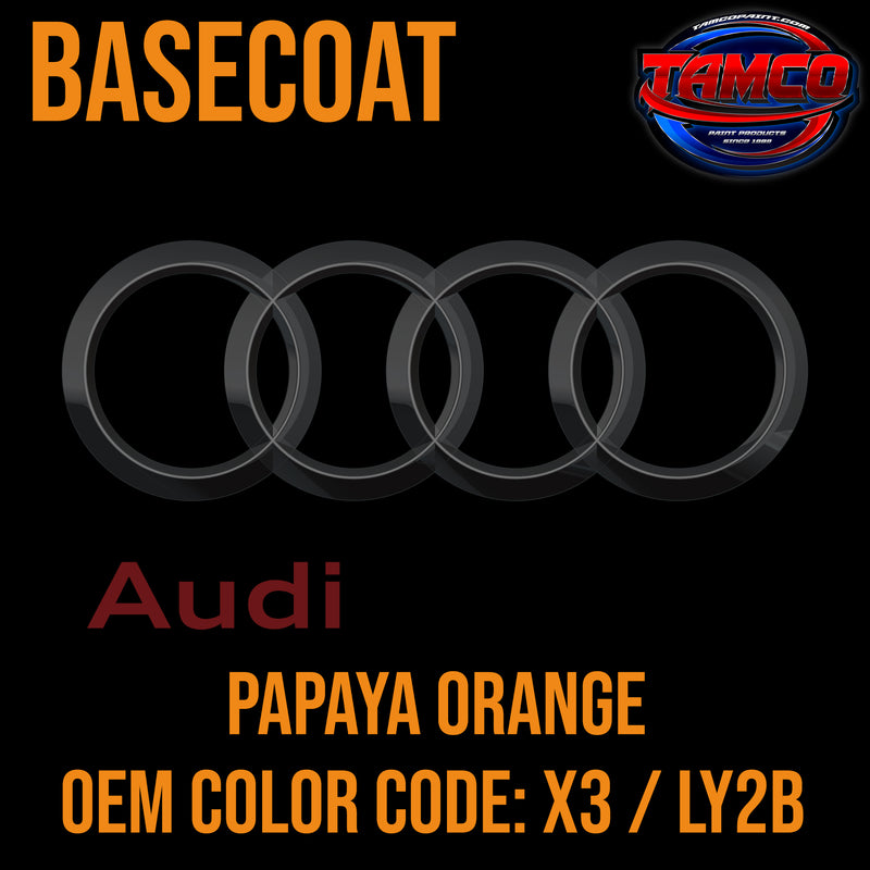 Audi Papaya Orange | LY2B / X3 | 2004-2006 | OEM Basecoat