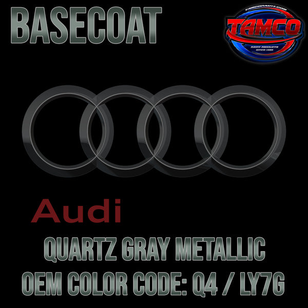 Audi Quartz Gray Metallic | Q4 / LY7G | 2006-2015 | OEM Basecoat