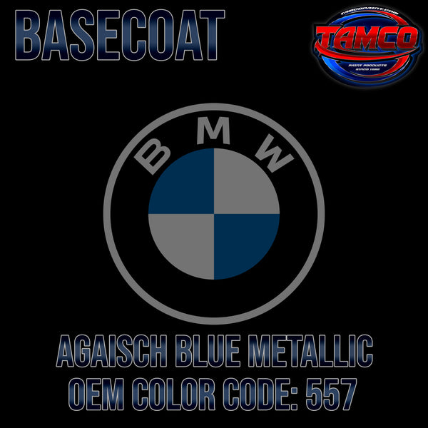 BMW Agaisch Blue Metallic | 557 | 1996-1999 | OEM Basecoat