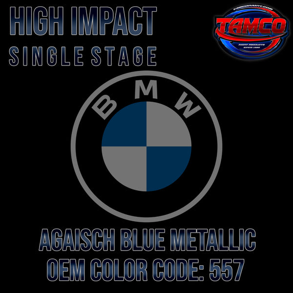 BMW Agaisch Blue Metallic | 557 | 1996-1999 | OEM High Impact Series Single Stage