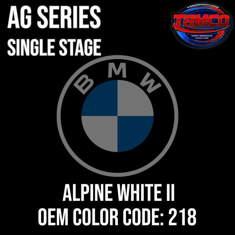 BMW Alpine White II | 218 | 1989-1994 | OEM AG Series Single Stage