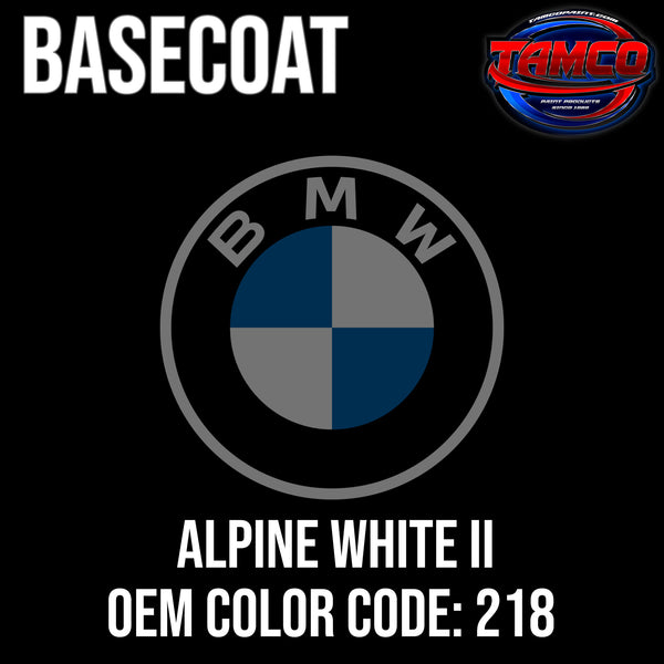BMW Alpine White II | 218 | 1989-1994 | OEM Basecoat