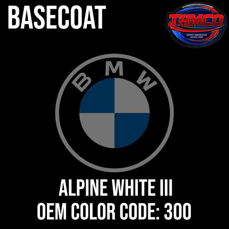 BMW Alpine White III | 300 | 1995-2022 | OEM Basecoat