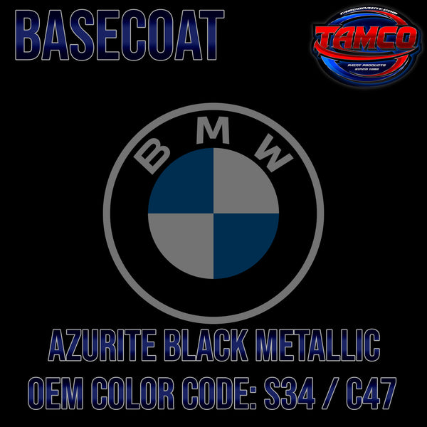 BMW Azurite Black Metallic | S34 / C47 | 2007-2020 | OEM Basecoat