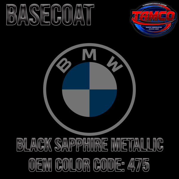 BMW Black Sapphire Metallic | 475 | 2001-2021 | OEM Basecoat
