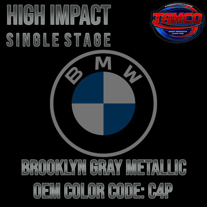 BMW Brooklyn Gray Metallic | C4P | 2021-2022 | OEM High Impact Single Stage