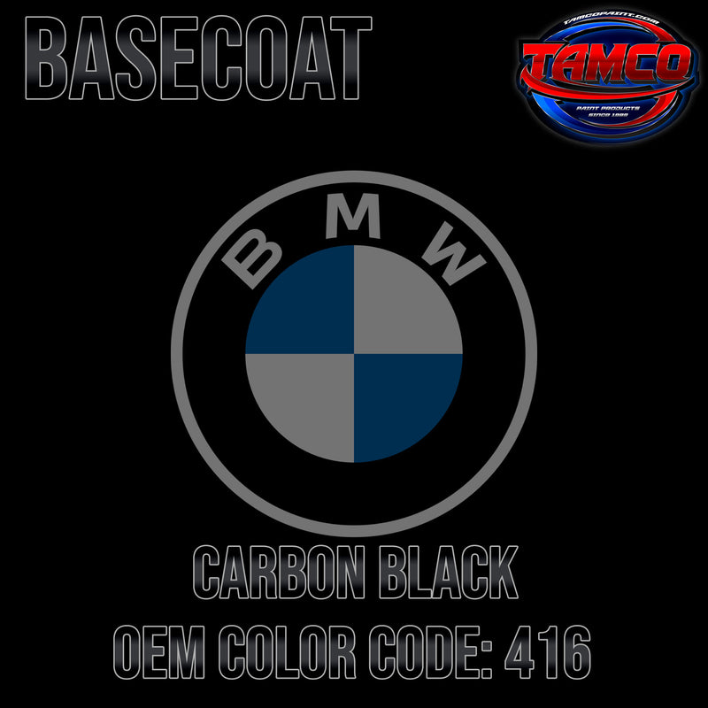 BMW Carbon Black | 416 | 1999-2022 | OEM Basecoat