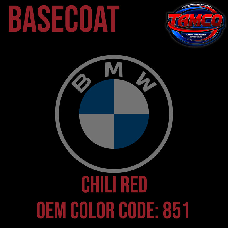 BMW Chili Red | 851 | 2002-2022 | OEM Basecoat