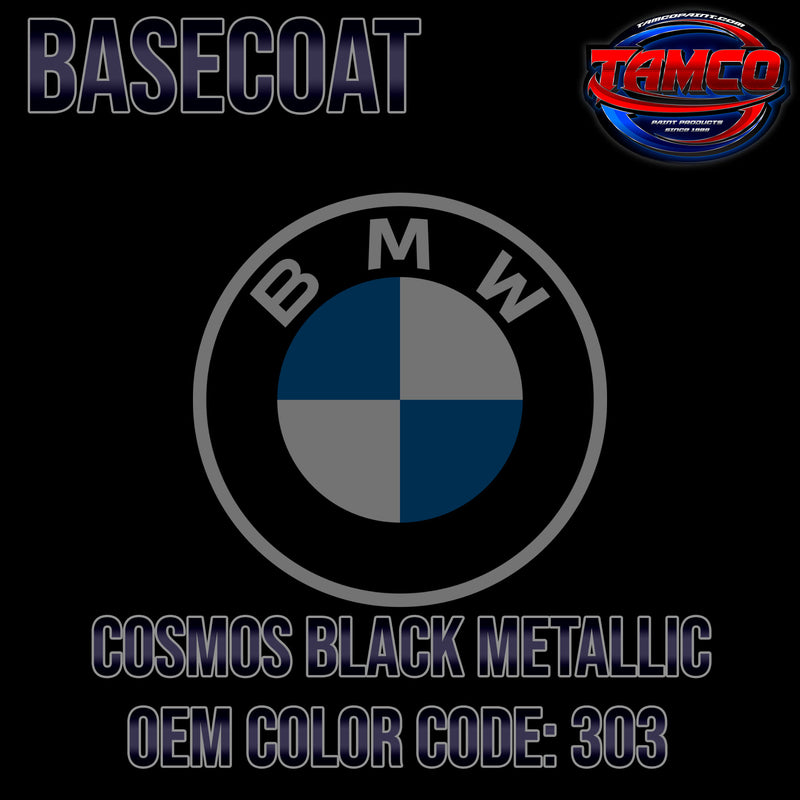 BMW Cosmos Black Metallic | 303 | 1994-2004 | OEM Basecoat