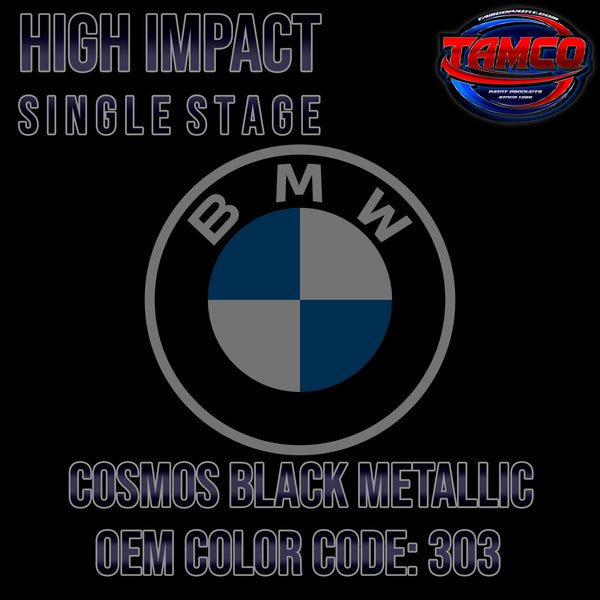 BMW Cosmos Black Metallic | 303 | 1994-2004 | OEM High Impact Single Stage