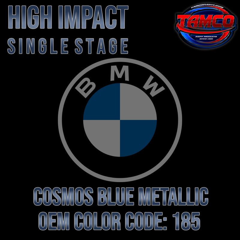 BMW Cosmos Blue Metallic | 185 | 1985-1986 | OEM High Impact Single Stage