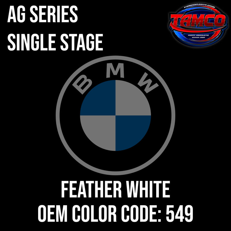 BMW Feather White | 549 | 1955-1962 | OEM AG Series Single Stage