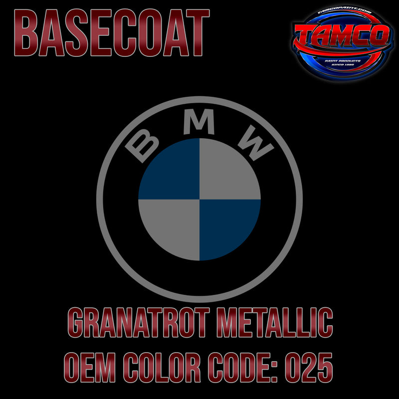 BMW Granatrot Metallic | 025 | 1974-1976 | 2018-2023 | OEM Basecoat