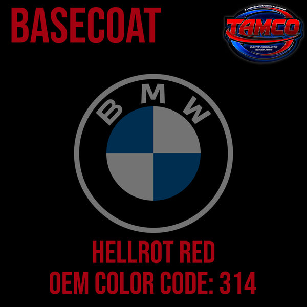 BMW Hellrot Red | 314 | 1994-2008 | OEM Basecoat