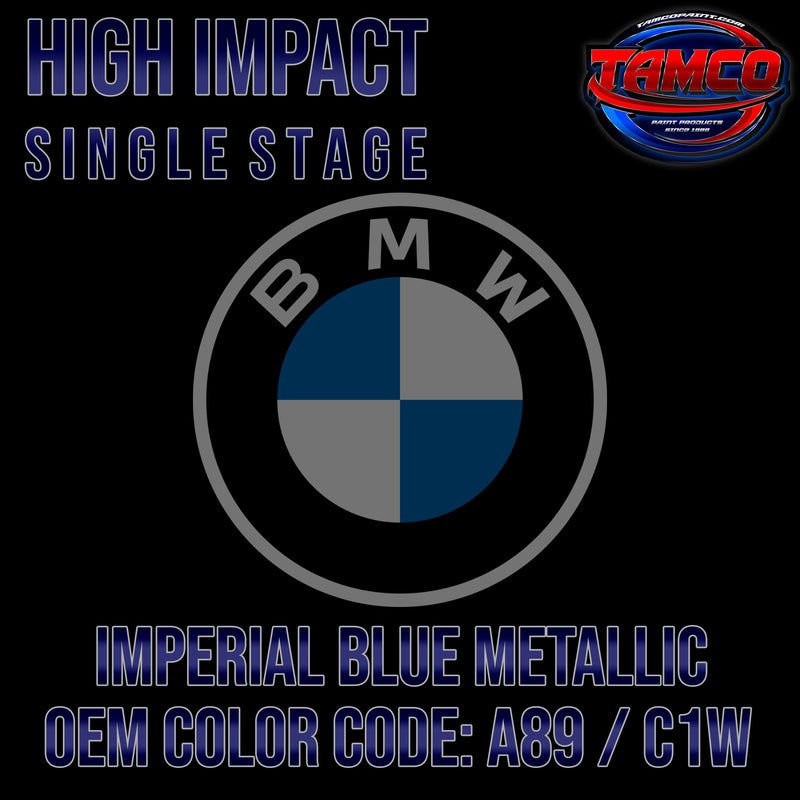 BMW Imperial Blue Metallic | A89 / C1W | 2009 -2021 | OEM High Impact Single Stage