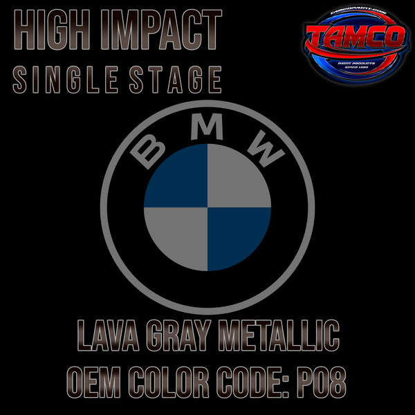 BMW Lava Gray Metallic | P08 | 2011-2022 | OEM High Impact Single Stage