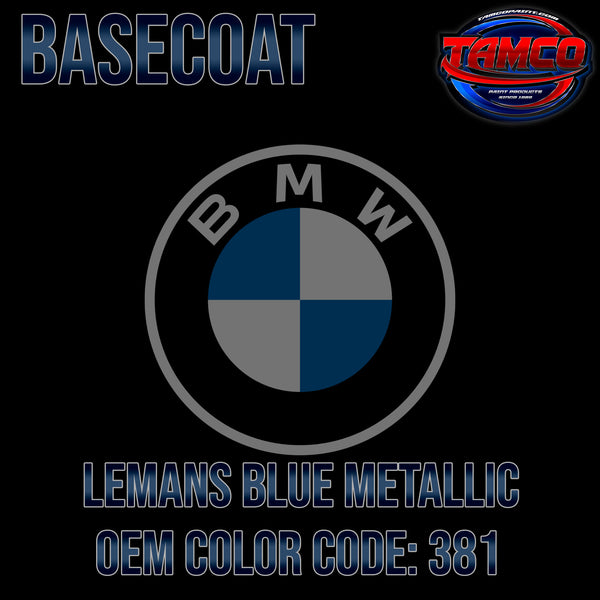 BMW Lemans Blue Metallic | 381 | 2000-2015 | OEM Basecoat