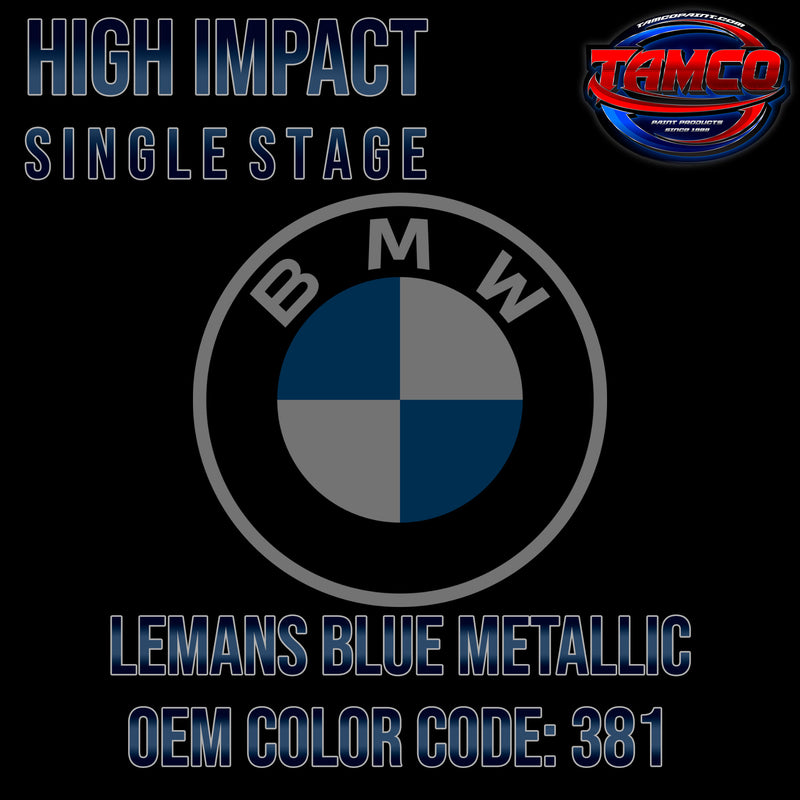 BMW Lemans Blue Metallic | 381 | 2000-2015 | OEM High Impact Single Stage