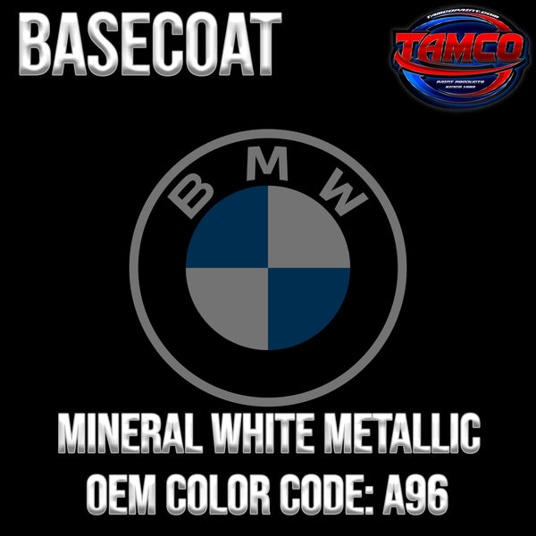 BMW Mineral White Metallic | A96 | 2009-2022 | OEM Tri-Stage Basecoat