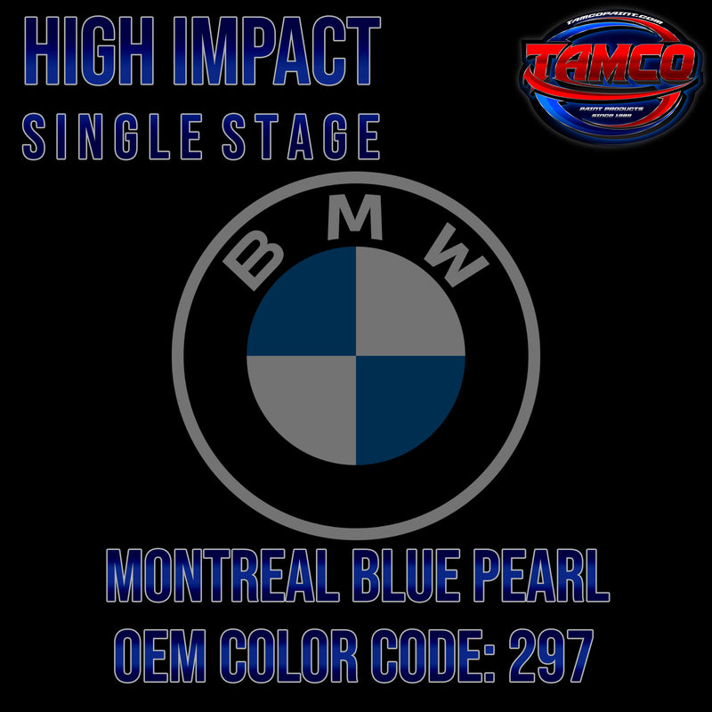 BMW Montreal Blue Pearl | 297 | OEM High Impact Single Stage