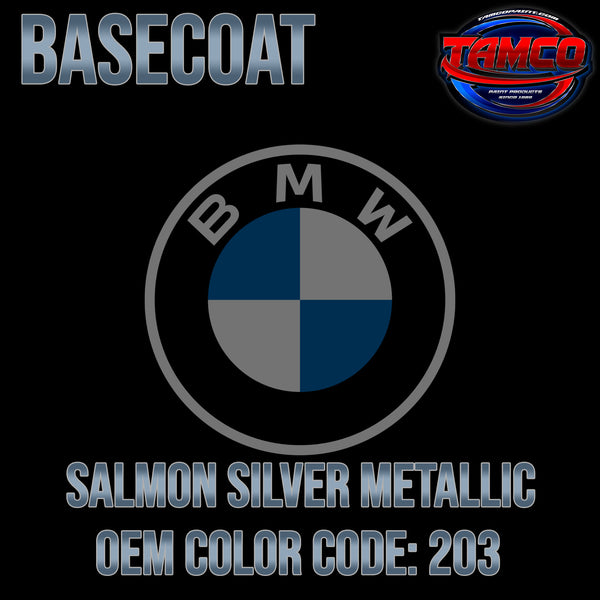 BMW Salmon Silver Metallic | 203 | 1987-1991 | OEM Basecoat