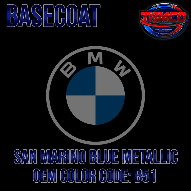 BMW San Marino Blue Metallic | B51 | 2012-2021 | OEM Basecoat