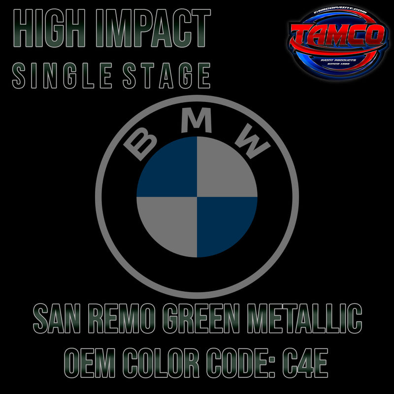 BMW San Remo Green Metallic | C4E | 2021-2023 | OEM High Impact Single Stage