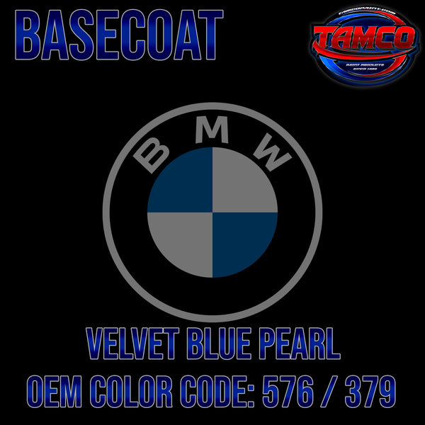 BMW Velvet Blue Pearl | 576 / 379 | 1997-2000 | OEM Basecoat