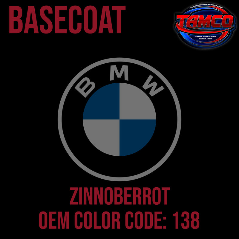 BMW Zinnoberrot | 138 | 1985-1991 | OEM Basecoat